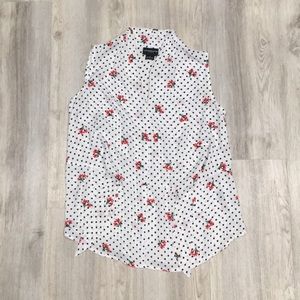 Liz Claiborne Career Polka Dot Blouse